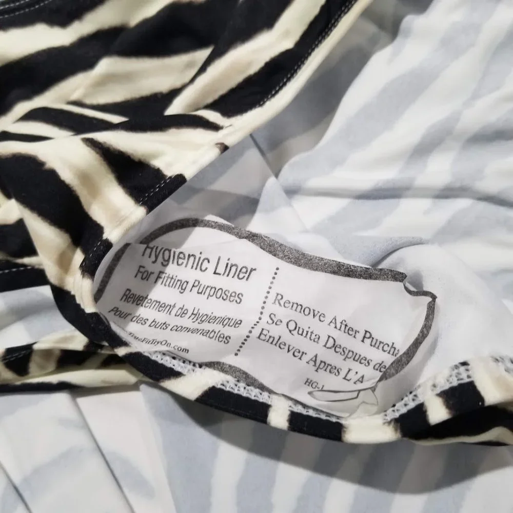 Lauren Ralph Lauren Plus Size Skirted One Piece Swimsuit Zebra Print - Picture 10 of 16